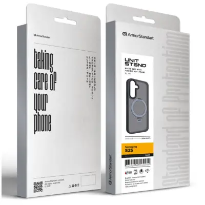 Чехол накладка Armorstandart Unit MagSafe Samsung S931 (S25) Черная Чехол накладка Armorstandart Unit MagSafe Samsung S931 (S25) Черная