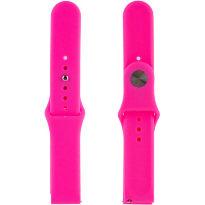 Ремінець Amazfit Bip (Універсальний 20мм) Силікон Рожевий /Barbie Pink