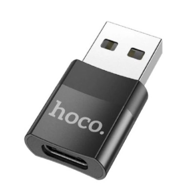 Переходник адаптер OTG Hoco UA17 USB to Type-C Чёрный