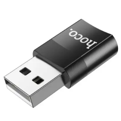 Перехідник адаптер OTG Hoco UA17 USB to Type-C Чорний Перехідник адаптер OTG Hoco UA17 USB to Type-C Чорний