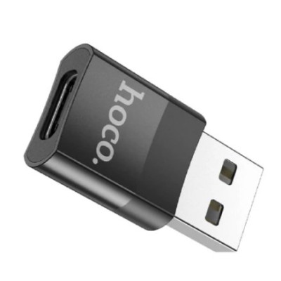 Переходник адаптер OTG Hoco UA17 USB to Type-C Чёрный