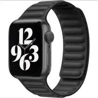 Ремешок Apple Watch 38мм Leather Link Черный