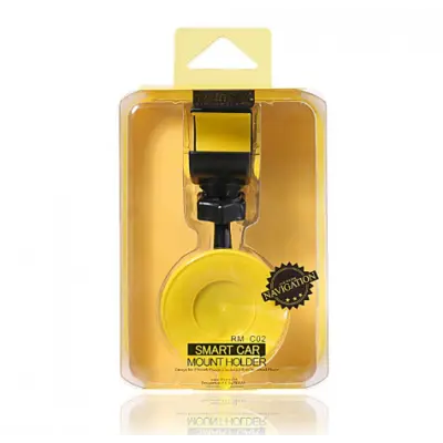 Автодержатель Remax Clamp RM-C02 Чёрный/Желтый