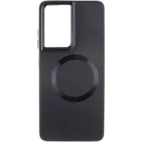 Чехол накладка Bonbon Metal MagSafe Samsung G998 (S21 Ultra) Черная