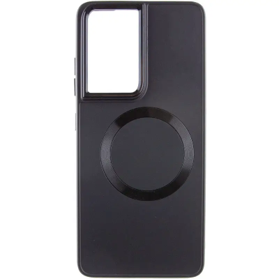 Чехол накладка Bonbon Metal MagSafe Samsung S901 (S22) Черная