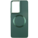 Чехол накладка Bonbon Metal MagSafe Samsung S901 (S22) Зеленая/ Army Green