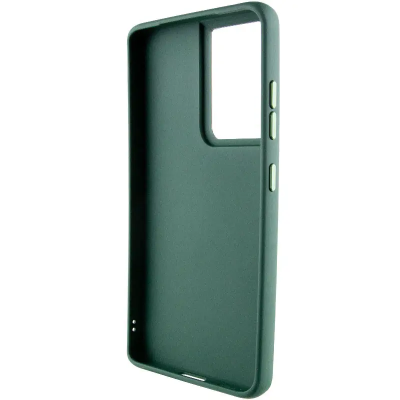 Чехол накладка Bonbon Metal MagSafe Samsung S901 (S22) Зеленая/ Army Green