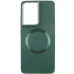 Накладка Bonbon Metal MagSafe Samsung S906 (S22+) Зелена/ Army Green