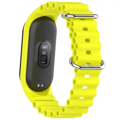Ремінець Ocean Mi Band 3/4/5/6/7 Жовтий Ремінець Ocean Mi Band 3/4/5/6/7 Жовтий