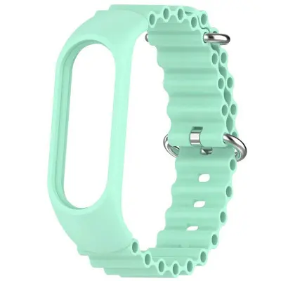 Ремінець Ocean Mi Band 3/4/5/6/7 Бірюзовий Ремінець Ocean Mi Band 3/4/5/6/7 Бірюзовий