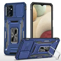 Чехол накладка Camshield Army Ring Samsung A245 (A24) Синяя