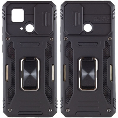 Чехол накладка Camshield Army Ring Xiaomi Redmi 10C Черная