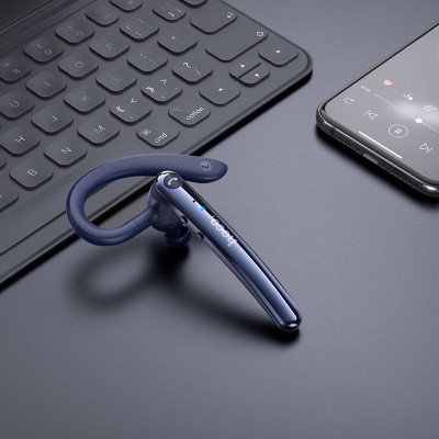 Bluetooth гарнітура Hoco S19 Heartful Металево-сіра