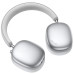 Безпровідні повнорозмірні навушники  Носо W63 Срібні
