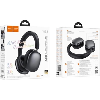 Беспроводные наушники Bluetooth Hoco W63 Black, чорные