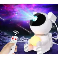 Лазерний нічник проектор зоряного неба Astronaut Star Light (K970) White, Білий