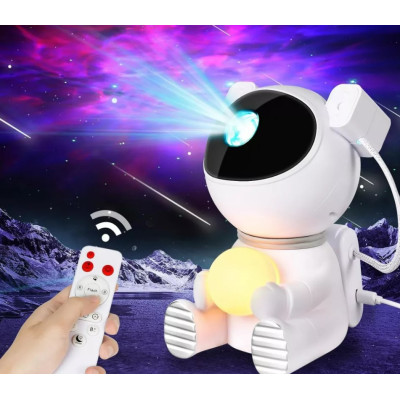 Лазерный ночник проектор звездного неба Astronaut Star Light (K970) White, Белый