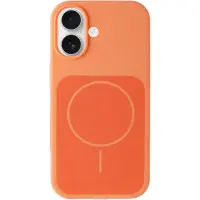 Чехол Накладка HC New MagSafe iPhone 17 Оранжевая (Without Logo)