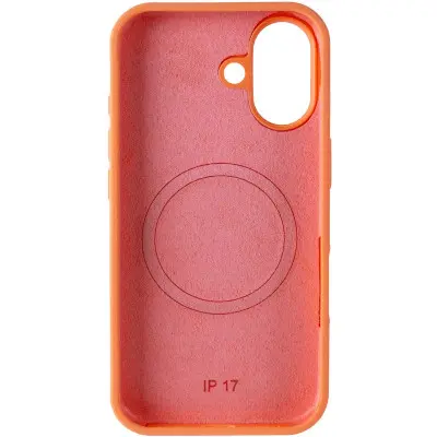 Чехол Накладка HC New MagSafe iPhone 17 Оранжевая (Without Logo)