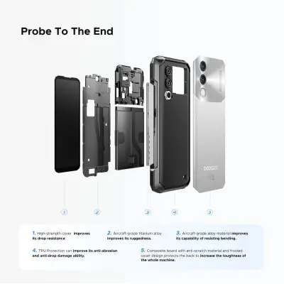 Смартфон Doogee Blade 10 Power 8/128 Gb Silver, Срібло Смартфон Doogee Blade 10 Power 8/128 Gb Silver, Срібло