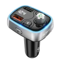 FM Трансмітер Borofone BC32 2USB QC3.0 Black, Чорний FM Трансмітер Borofone BC32 2USB QC3.0 Black, Чорний