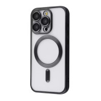 Чехол Накладка Metal Matte MagSafe iPhone 15 Pro Max Черная