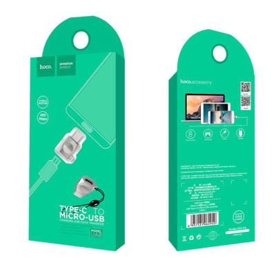 Перехідник OTG Hoco UA8 microUSB to Type-C