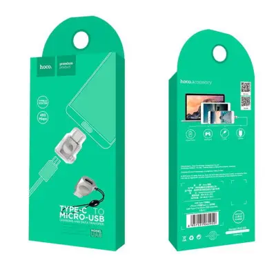Переходник OTG Hoco UA8 microUSB to Type-C