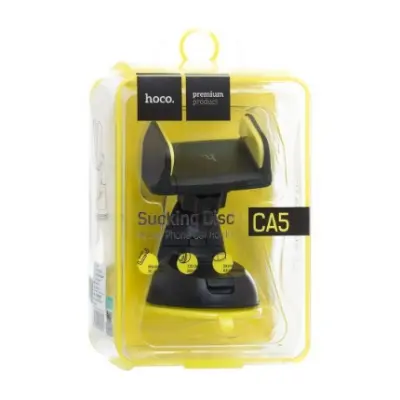 Автотримач Hoco CA5 Black, Чорний/Жовтий Автотримач Hoco CA5 Black, Чорний/Жовтий