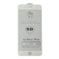 Захисне скло 5D iPhone 7+/8+ Біле
