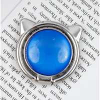 Держатель PopSocket Кольцо Cat Ear Синій/Срібний Держатель PopSocket Кольцо Cat Ear Синій/Срібний