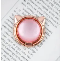 Тримач PopSocket Кільце Cat Ear Світло-Рожевий/Рожеве Золото