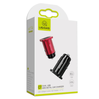 Автомобільний зарядний пристрій Usams C7 4.8A 2USB Чорний Автомобільний зарядний пристрій Usams C7 4.8A 2USB Чорний