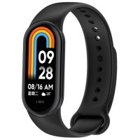 Ремешок Силикон Mi Band 8/9 Black, Черный