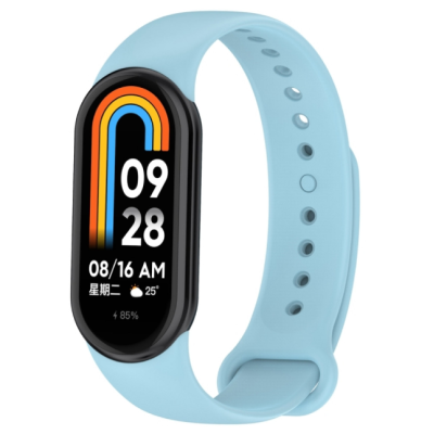 Ремінець Силікон Mi Band 8 Блакитний (Light-Blue)