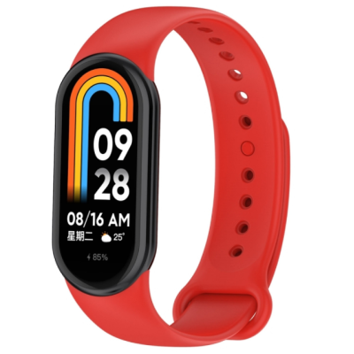 Ремінець Силікон Mi Band 8 Red, Червоний