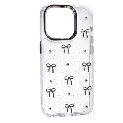 Чехол Накладка Glue Case Hit iPhone 14 Pro Бантики