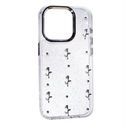 Чехол Накладка Glue Case Hit iPhone 14 Роза