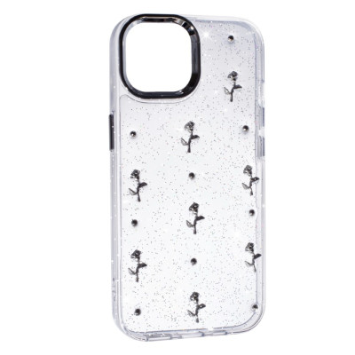 Чехол Накладка Glue Case Hit iPhone 15 Роза