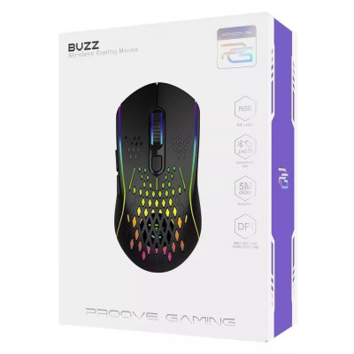 Беспроводная мышь BT Proove Gaming Buzz Black, Черная