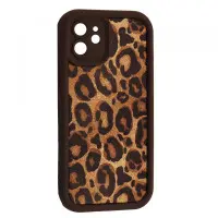 Чехол Накладка Leopard iPhone 11 Коричневая 1