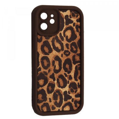 Чехол Накладка Leopard iPhone 11 Коричневая 1