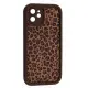 Чехол Накладка Leopard iPhone 11 Коричневая 3