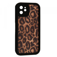 Чехол Накладка Leopard iPhone 12 Черная Чехол Накладка Leopard iPhone 12 Черная