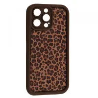 Чехол Накладка Leopard iPhone 12 Pro Max Коричневая 3