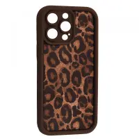 Чехол Накладка Leopard iPhone 12 Pro Max Коричневая 4