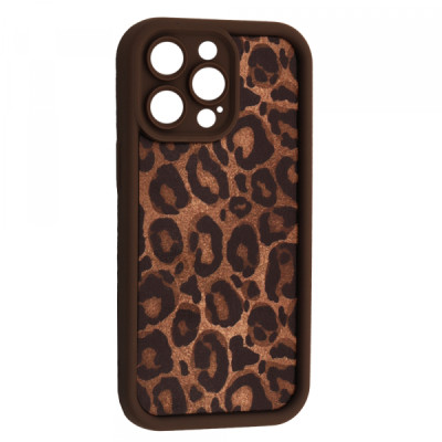 Чехол Накладка Leopard iPhone 12 Pro Max Коричневая 4