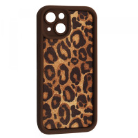 Чохол Накладка Leopard iPhone 13 Коричнева 1