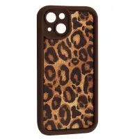 Чехол Накладка Leopard iPhone 13 Коричневая 1