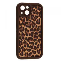 Чехол Накладка Leopard iPhone 13 Коричневая 2